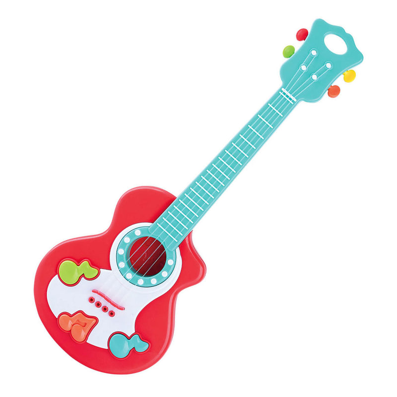 Load image into Gallery viewer, Playgo gitaar met muzieknoten rood
