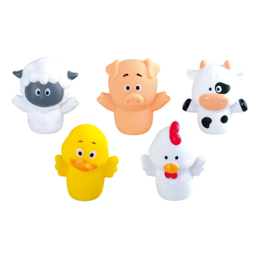 Playgo vingerpoppetjes boerderijdieren - 5st.