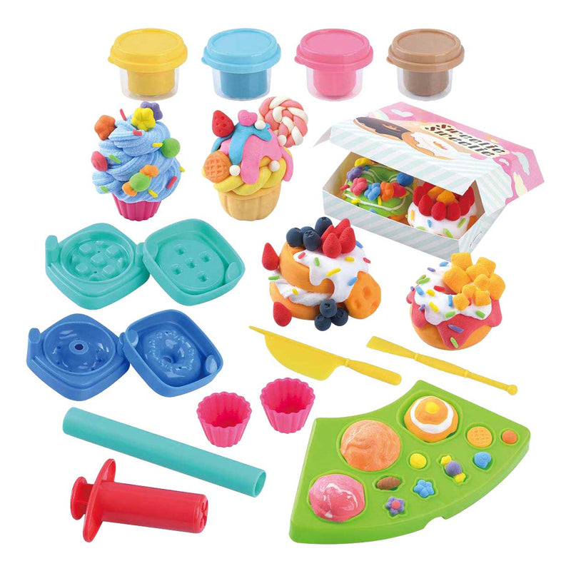 Load image into Gallery viewer, Playgo cup-cake kleiset - 4 kleipotjes
