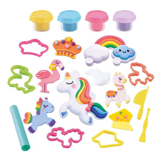 Playgo klei speelset eenhoorn - creatieve kleipotjes voor kinderen.