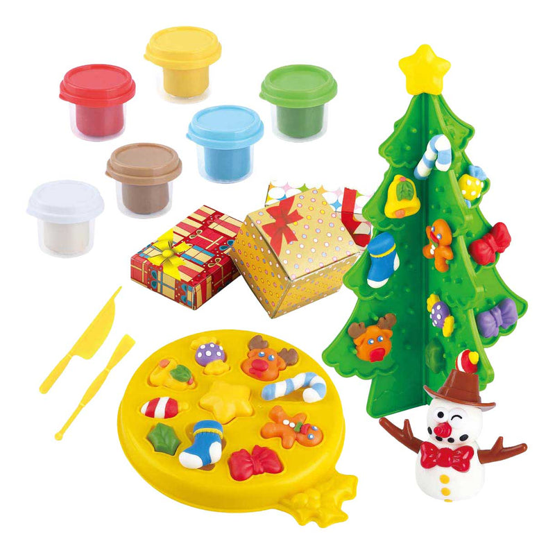 Load image into Gallery viewer, Playgo kerstboom kleiset - 6 kleipotjes
