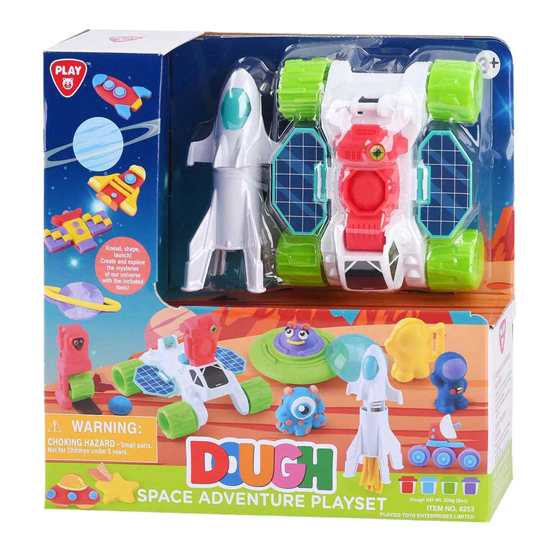 Load image into Gallery viewer, Playgo ruimte avonturen kleiset - 4 kleipotjes
