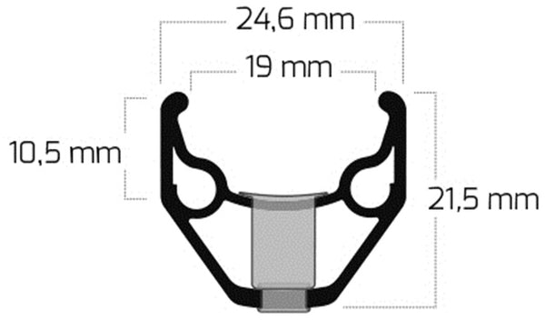 Rim ZAC 2000 28" / 622*19C aluminum - 32 holes