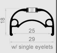 Rim Ryot 27.5" / 584*25C aluminum 32 holes disc