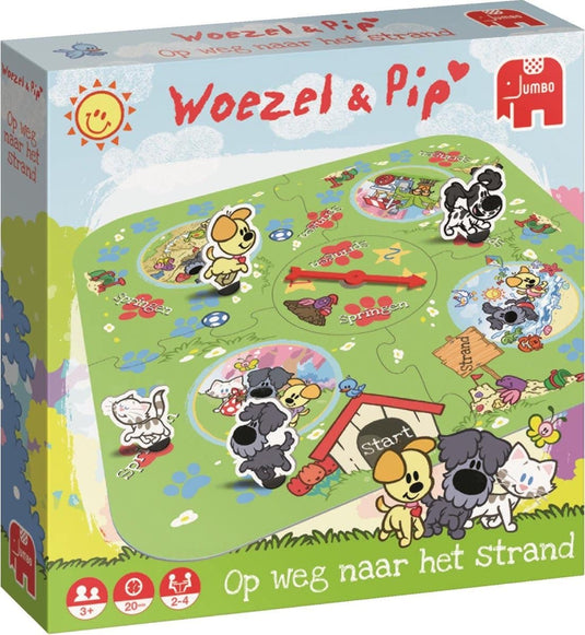Woezel en pip op weg naar het strand ontdekkings spel