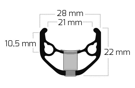 Rim ZAC 421 28/29" / 622*21C aluminum - 36 holes