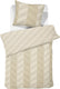 Damai dekbedovertrek atomy - satijn - 140x200 220 cm - soft beige + 1 kussensloop 60x70