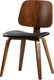 Vtwonen classic eetkamerstoel - notenhout - zwart walnoot - 81x48x50 cm
