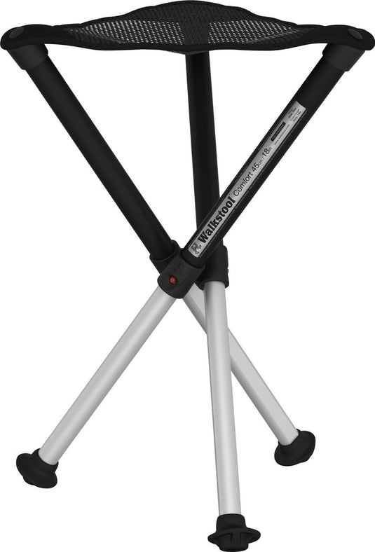 Walkstool - 3-poots krukje - comfort 45 cm - verstelbaar - zwart