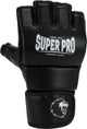Super pro combat gear brawler mma handschoenen zwart wit small