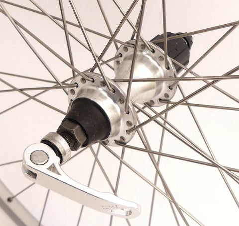 Rear wheel Rodi Connect 28" / 622x19 with quick release and stainless steel spokes - silver