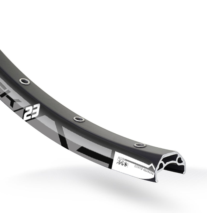 Load image into Gallery viewer, Rodi Velg Blackrock 23 27.5 584 x 23C 32 gaats voor schijfrem zwart
