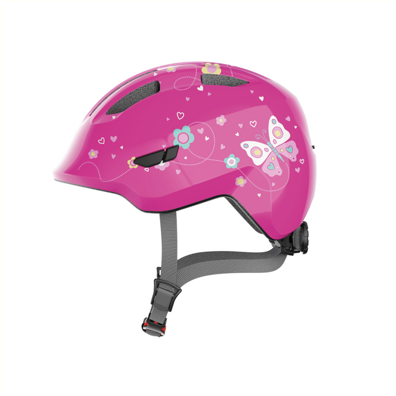 Load image into Gallery viewer, Abus helm Kind Smiley 3.0 rose butterfly S (45-50cm)
