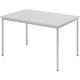 Bach vergadertafel hammerer staal 120x80x72cm lichtgrijs