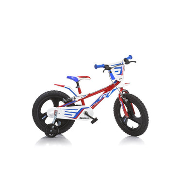 Dino bikes dino jongensfiets r1 16 inch met knijpremmen rood blauw