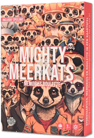 Fried potatoes mighty meerkats memories roulette | memory spel geheugenspel voor kinderen | familiespel | nederlandse versie | 1–8 spelers | 20–30 minuten
