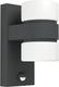 Eglo atollari wandlamp buiten - led - bewegingssensor - 23 cm - antraciet wit