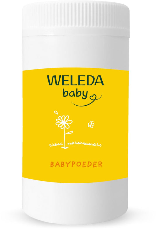 Weleda babypoeder - calendula, arnica echinacea - verzorgt beschermt geïrriteerde huidplooitjes - 100% natuurlijke ingrediënten - 20g