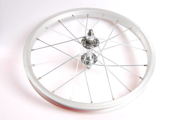 Front wheel 16 x 1.75" aluminum - silver