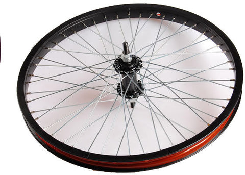 Rear Wheel 20 x 1.75" Aluminum Freestyle 48 Spoke - Black