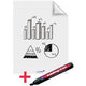 Magic-chart flipchart legamaster geruit 80x60 25 vel