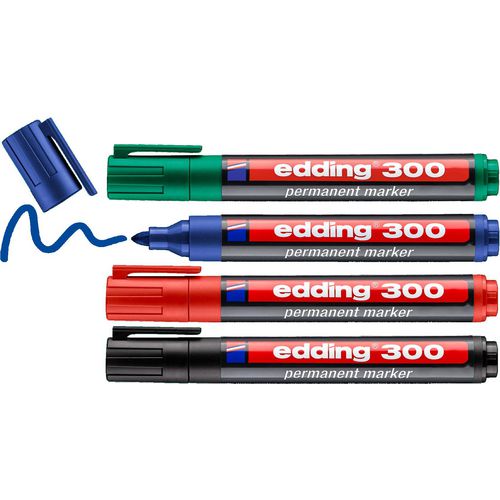 Permanent marker edding 300 ronde punt 1.5-3mm assorti