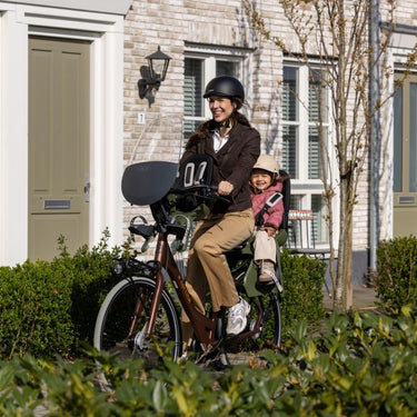 Qibbel achterzitje air avs+ bagagedrager zwart