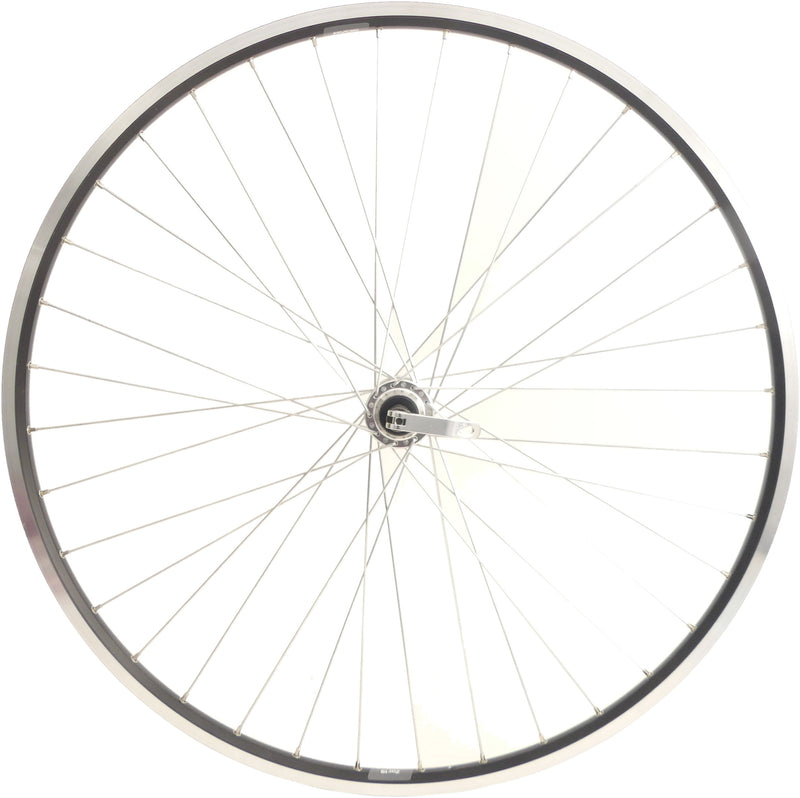Load image into Gallery viewer, Achterwiel 28 622x19C ZAC 19 velg met 7 8 speed freewheel en snelspanner zwart
