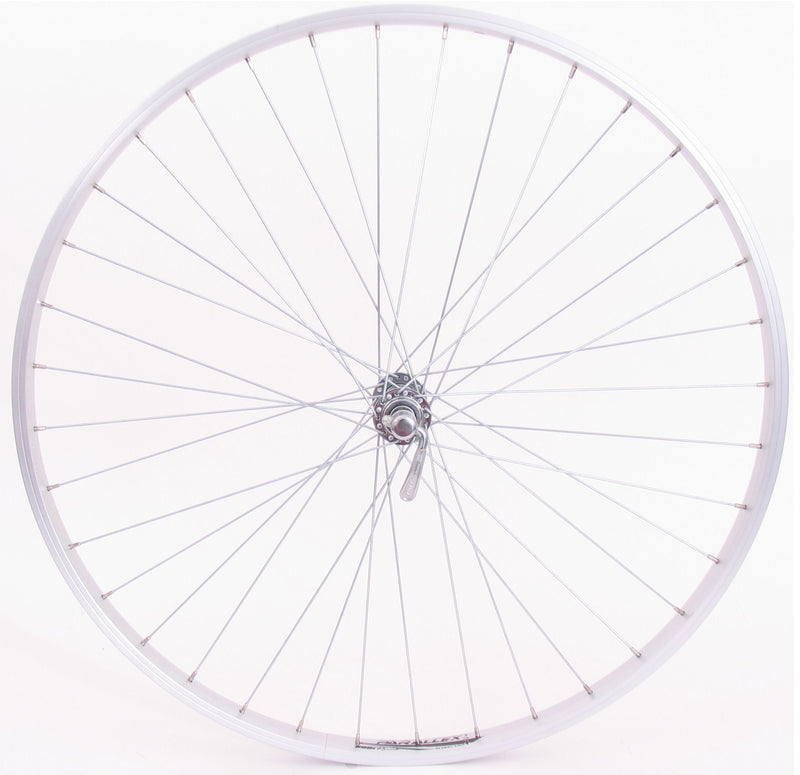 Load image into Gallery viewer, Sunrace voorwiel 28 622*21 parallex velg met qr naaf zilver
