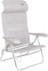 Crespo - strandstoel - al 205 - compact - licht grijs