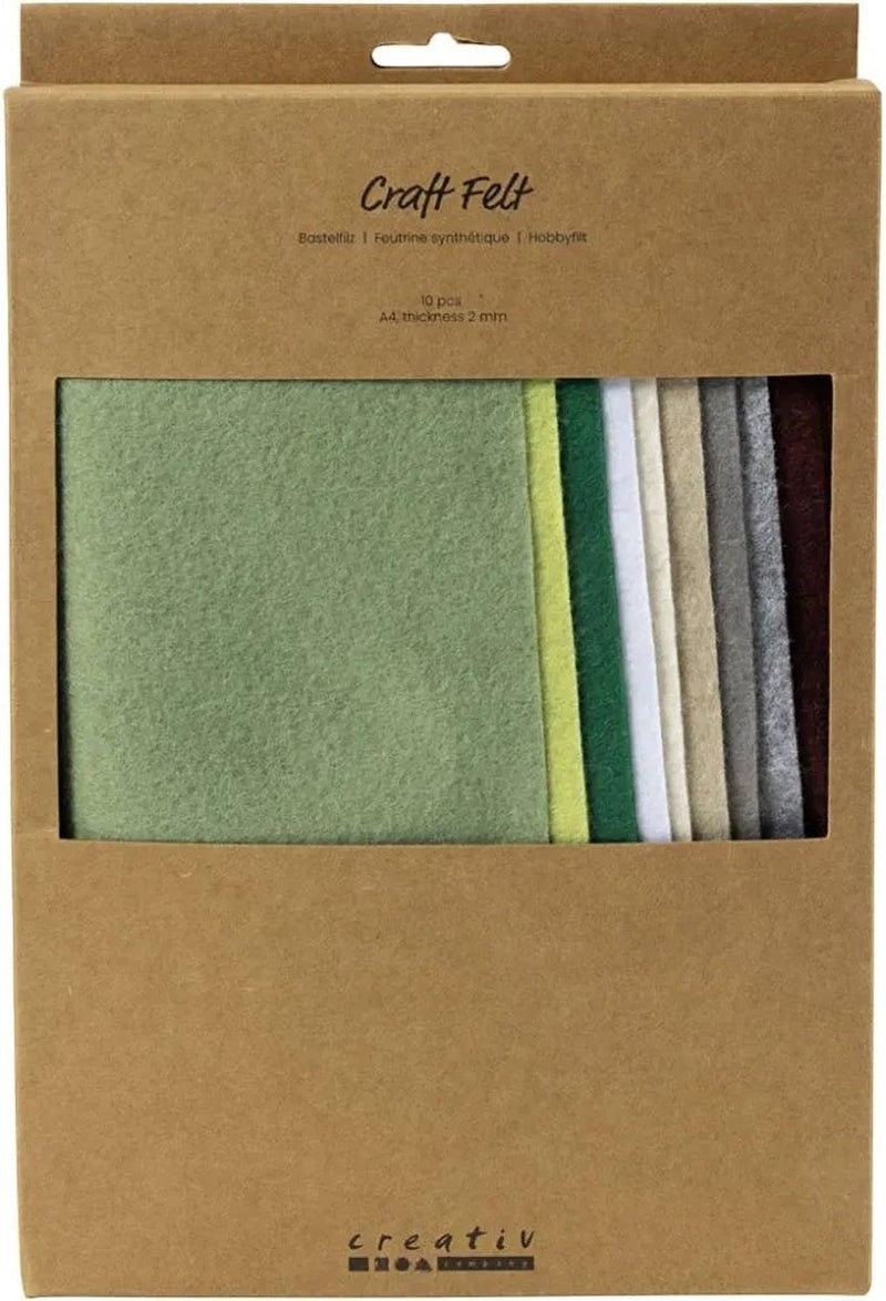 Load image into Gallery viewer, Creativ company hobbyvilt a4 dikte 2mm naturel kleuren - 10st.
