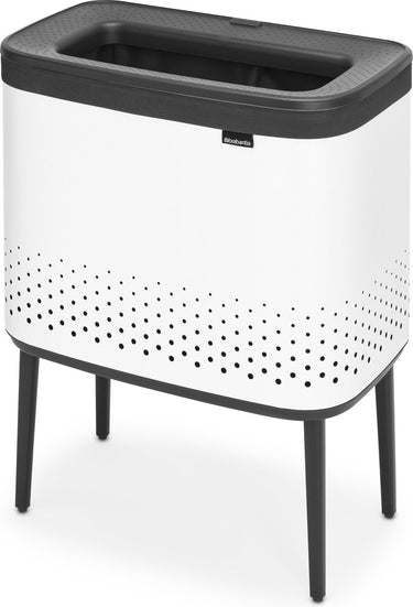 Brabantia bo wasmand - met deksel - 60 l - white
