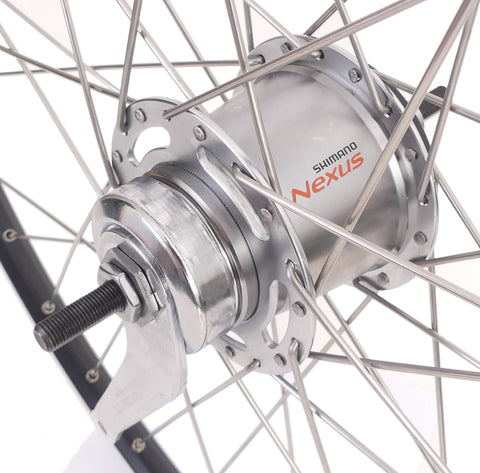 Achterwiel 28 622 x 19C Ryde ZAC19 velg met Shimano Nexus 7 remnaaf - zwart zilver