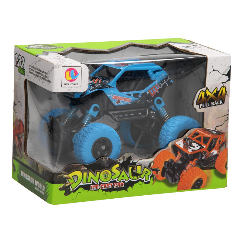 Load image into Gallery viewer, Die-cast Pull Back Monstertruck Dino, 1:32
