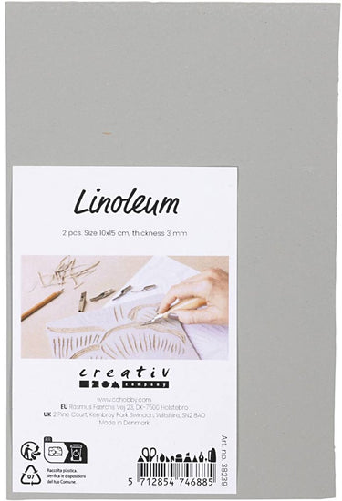 Creativ company https: www.cchobby.nl linoleum-afm-10x15-cm-dikte-3-mm-grijs-2-stuk-1-doos