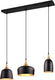 Trio chiraz hanglamp - zwart goud
