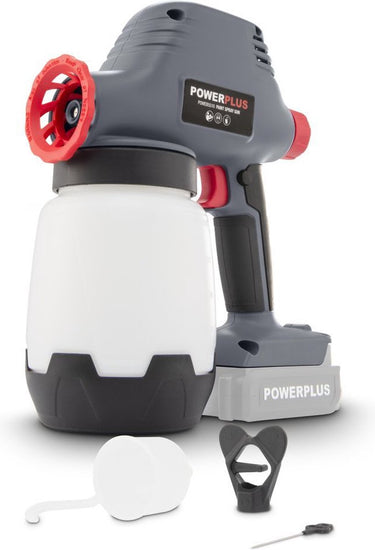 Powerplus verfpistool op accu powair0110 - draadloos verfspuitpistool van 18 v van 1 l - zonder batterij of lader
