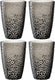 Leonardo matera longdrinkglas 340ml grijs - set 4