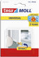 Tesa 1x zelfklevende tochtstrip dorpelstrip wit 1 mtr x 38 mm - klusbenodigdheden - huis isolatie - tochtstrips tochtstroken voor deuren
