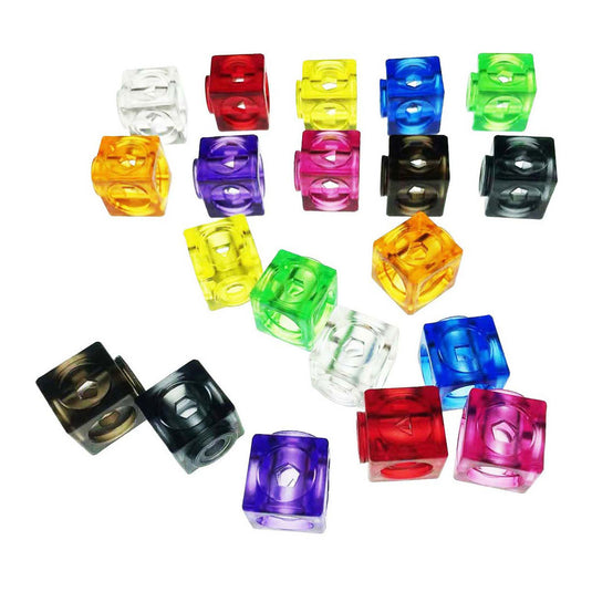 Transparante koppelblokjes - 75st. in opbergdoos