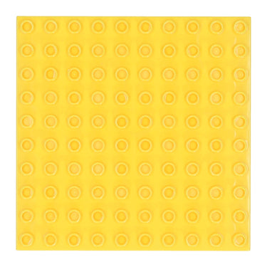 Bouwplaat geel - 16x16cm