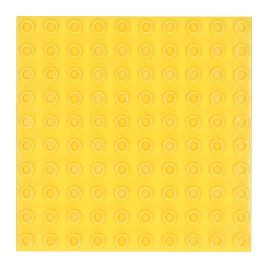 Bouwplaat geel - 16x16cm