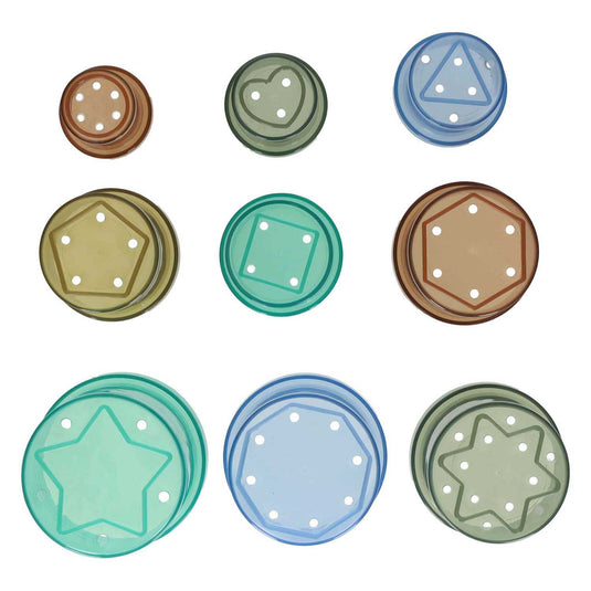 Transparante stapelbeker - 9dlg.