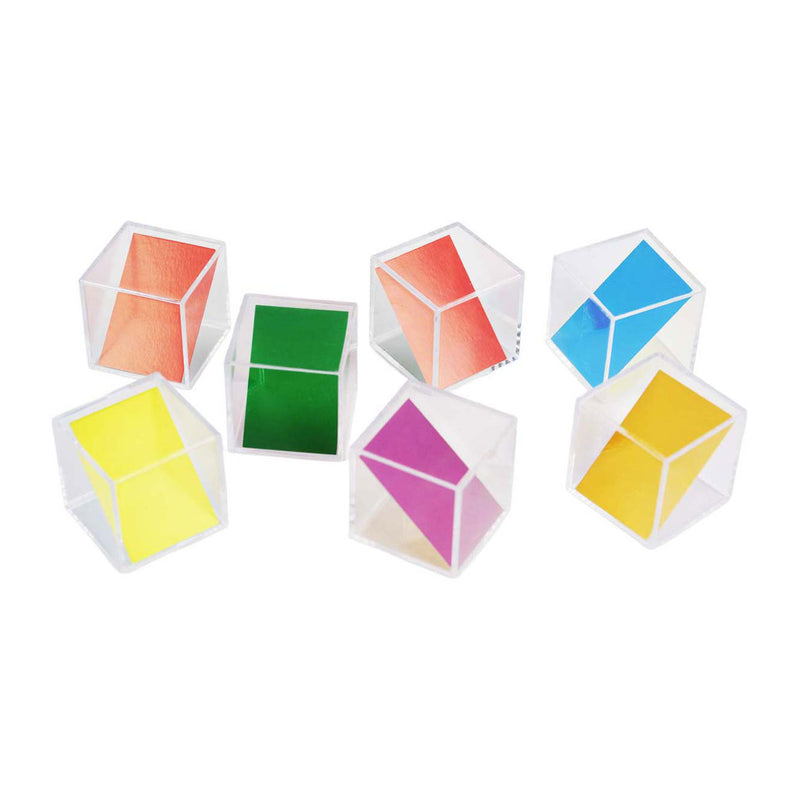 Load image into Gallery viewer, Lobbes transparante gekleurde kubussen - 5 cm - 18dlg
