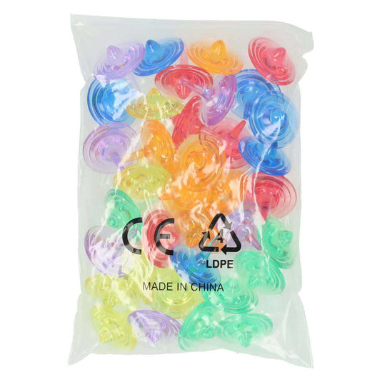 Gekleurde transparante tolletjes - 26st.