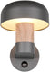 Trio fraser - wandlamp - hout element - excl. 1x e27 4,9 w - bewegingssensor - wandmontage - buitenverlichting - ip54