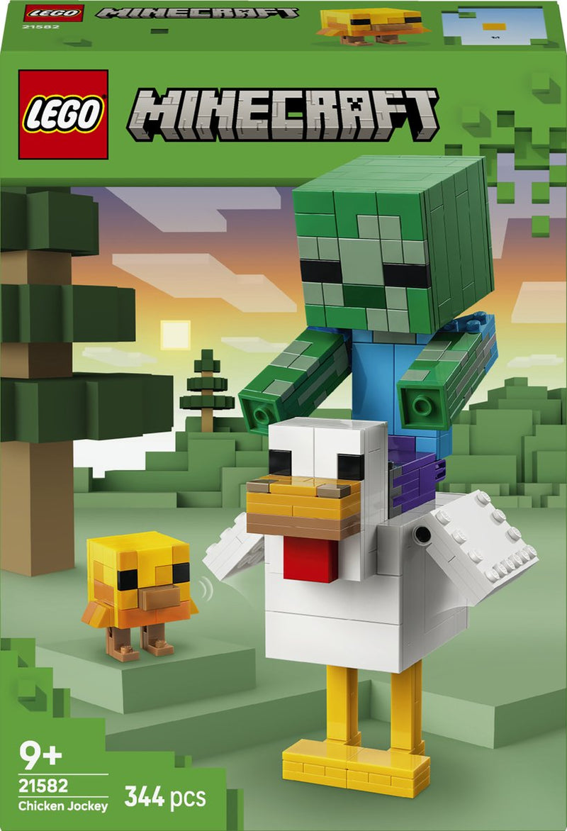 Load image into Gallery viewer, Lego ® minecraft® kipberijder bouwspeelgoed - gamingdecoratie met babyzombie, kip en kuiken - cadeautip voor jongens en meisjes vanaf 9 jaar - 21582
