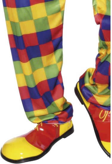 Smiffys clowns schoenen rood geel - oversized shoes