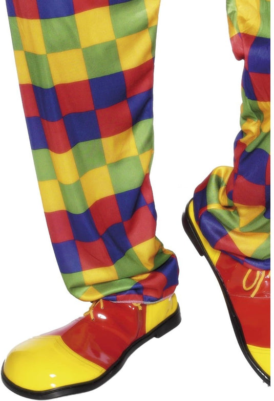 Smiffys clowns schoenen rood geel - oversized shoes