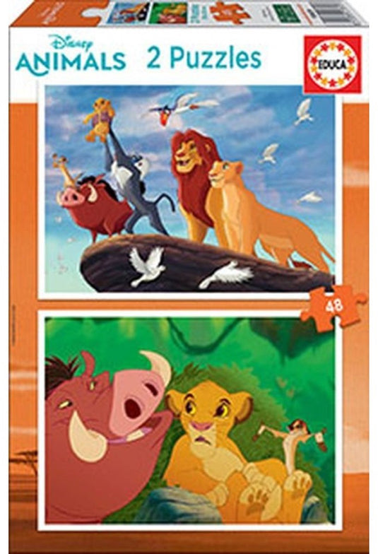 Educa - puzzel - 2 x 48 stuks - the lion king